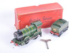 VINTAGE HORNBY O GAUGE TIN PLATE CLOCKWORK LOCOMOTIVE