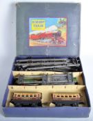 VINTAGE HORNBY O GAUGE TINPLATE CLOCKWORK TRAINSET