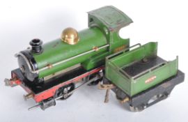 TWO VINTAGE HORNBY O GAUGE TINPLATE CLOCKWORK LOCOMOTIVES