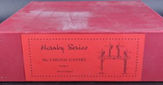 VINTAGE HORNBY O GAUGE TIN PLATE TRACKSIDE GANTRY SIGNAL