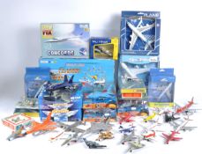 LARGE COLLECTION OF ASSORTED AVIATION THEMED DIECAST MODELS