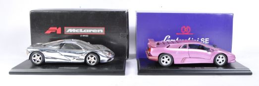 TWO GWILO 1/18 SCALE DIECAST MODEL CARS