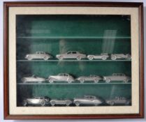 COLLECTION OF DANBURY MINT PEWTER JAGUAR CARS
