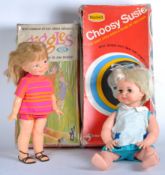 VINTAGE ' GIGGLES ' AND ' CHOOSY SUSIE ' DOLL