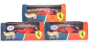 THREE MATTEL HOT WHEELS 1/43 SCALE F1 FORMULA ONE RACING CARS