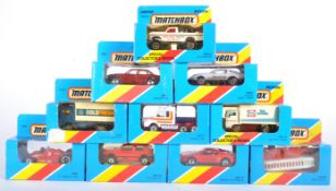 COLLECTION OF X10 VINTAGE MATCHBOX DIECAST MODEL CARS