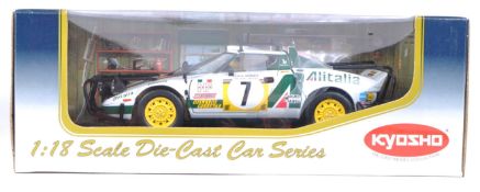 KYOSHO 1/18 SCALE LANCIA STRATOS HF DIECAST RALLY CAR