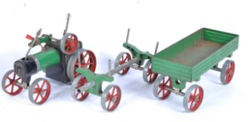 VINTAGE MAMOD STEAM ROLLER ENGINE WITH TRAILER & WHEELS