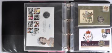 COINS - ROYAL MAIL COIN COVERS - LARGE ALBUM OF ASSORTED COVERS