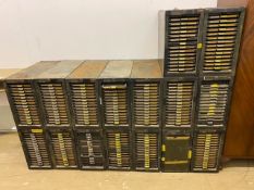 RONEODEX - 16 INDUSTRIAL METAL FILING CABINET CHESTS