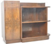 VINTAGE ART DECO WALNUT SIDEBOARD / COCKTAIL DRINKS CABINET