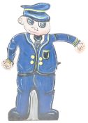 CAROUSEL RIDE - FAIRGROUND HAND PAINTED BUS CONDUCTOR