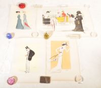 GEORGES GOURSAT - SEM - COLLECTION OF FOUR LITHOGRAPH PRINTS