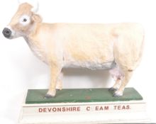 DEVONSHIRE CREAM TEAS - VINTAGE PAPIER MACHE ADVERTISING PROP