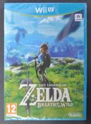 RETRO GAMING - NINTENDO WII U - SEALED AND ORIGINAL COPY OF THE LEGEND OF ZELDA BREATH OF THE WILD