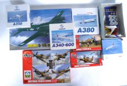 COLLECTION OF ASSORTED AVIATION THEMED MODEL KITS & DIECAST