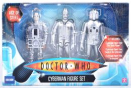 DOCTOR WHO - CHARACTER OPTIONS - AGE OF STEEL CYBERMAN FIGURE SET
