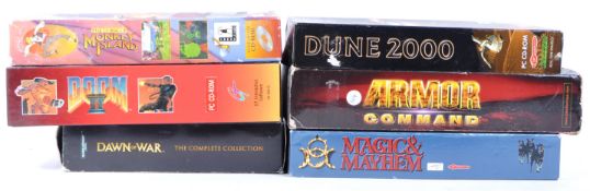 RETRO GAMING - COLLECTION OF BIG BOX PC GAMING EMPTY BOXES