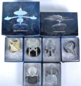 STAR TREK - COLLECTION OF X8 EAGLE MOSS STAR TREK SHIPS