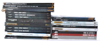 LARGE COLLECTION OF ASSORTED GAMES WORKSHOP WARHAMMER BOOKS