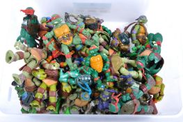 LARGE COLLECTION OF ASSORTED TMNT PLAYSET ACTION FIGURES