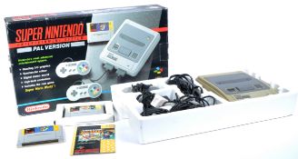 GAMING - VINTAGE NINTENDO SNES BOXED GAMES CONSOLE & GAMES