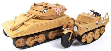 ACTION MAN - CHERILEA - TWO GERMAN PLAYSET VEHICLES