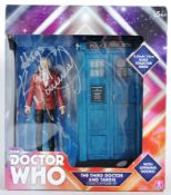 DOCTOR WHO - KATY MANNING (JO) - AUTOGRAPHED TARDIS ACTION FIGURE