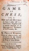 THE NOBLE GAME OF CHESS - SIGNED BY PHILIP STAMMA - 1745
