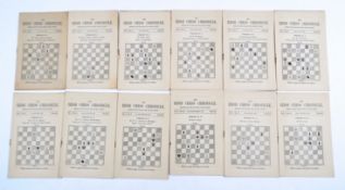 THE IRISH CHESS CHRONICLE 1887 - COMPLETE SET - VOLUME ONE