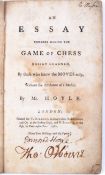GAME OF CHESS - SIGNED EDMOND HOYLE