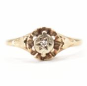 HALLMARKED 9CT GOLD & DIAMOND RING