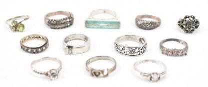 COLLECTION OF VINTAGE SILVER RINGS