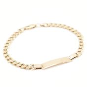 HALLMARKED 9CT GOLD ID BRACELET