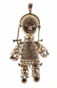 SILVER HALLMARKED DOLL PENDANT