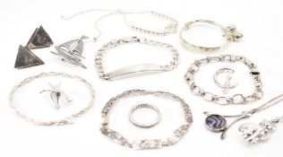 COLLECTION OF 925 SILVER JEWELLERY