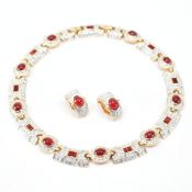 VINTAGE VENDOME DEMI PARURE NECKLACE & EARRINGS SUITE