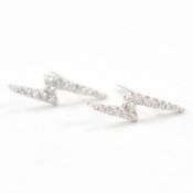 PAIR OF 9CT WHITE GOLD & DIAMOND STUD EARRINGS