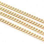 HALLMARKED 9CT GOLD CURB LINK CHAIN NECKLACE