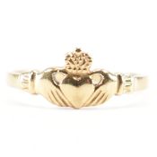 HALLMARKED 9CT GOLD CLADDAGH RING