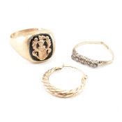 ASSORTED 9CT GOLD JEWELLERY