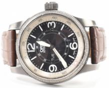 ORIS AUTOMATIC STAINLESS STEEL WRIST WATCH