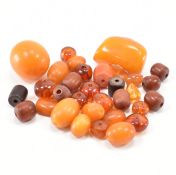 GROUP OF AMBER & SIMILAR BEADS