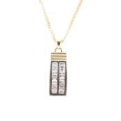 HALLMARKED 18CT GOLD & DIAMOND PENDANT NECKLACE