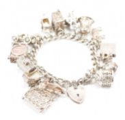 VINTAGE SILVER CHARM BRACELET