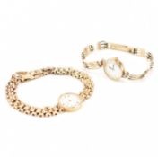 TWO 9CT GOLD WRIST WATCHES