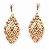 HALLMARKED 9CT DROP EARRINGS