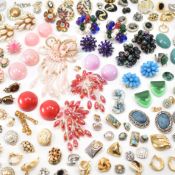 COLLECTION OF VINTAGE CLIP ON EARRINGS