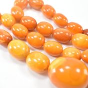 VINTAGE BUTTERSCOTCH AMBER NECKLACE