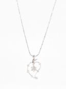 WHITE GOLD & DIAMOND PENDANT NECKLACE